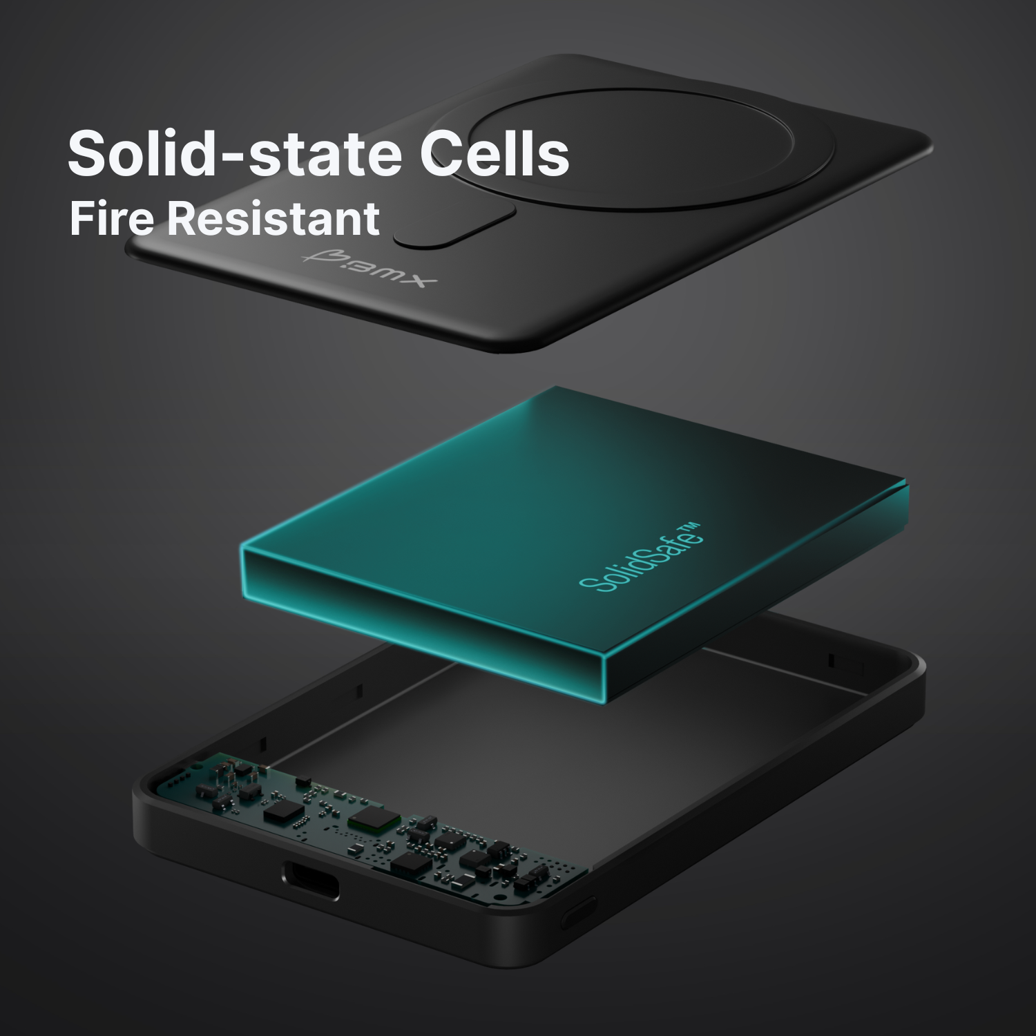 SolidSafe™ 10K Solid-State Magnetic Power Bank