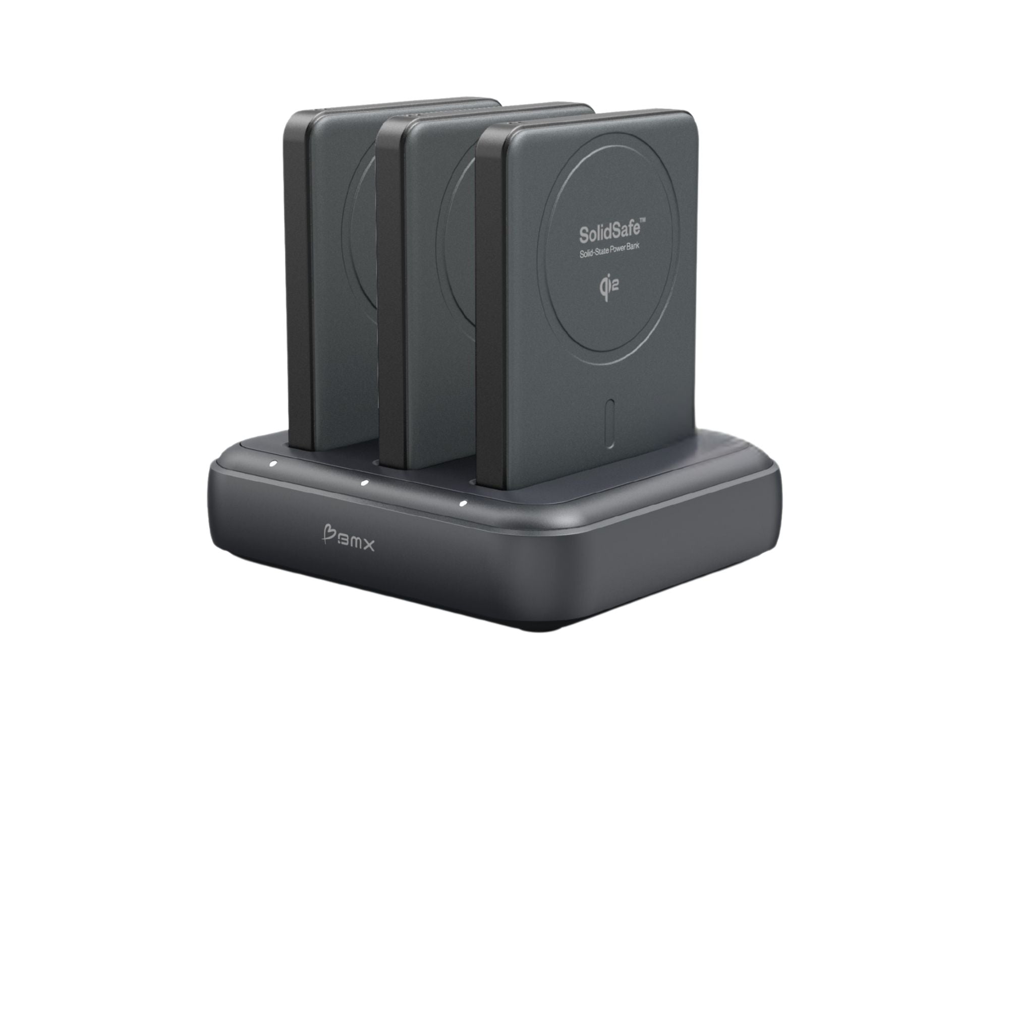 SolidSafe 3‑Bay Charging Dock