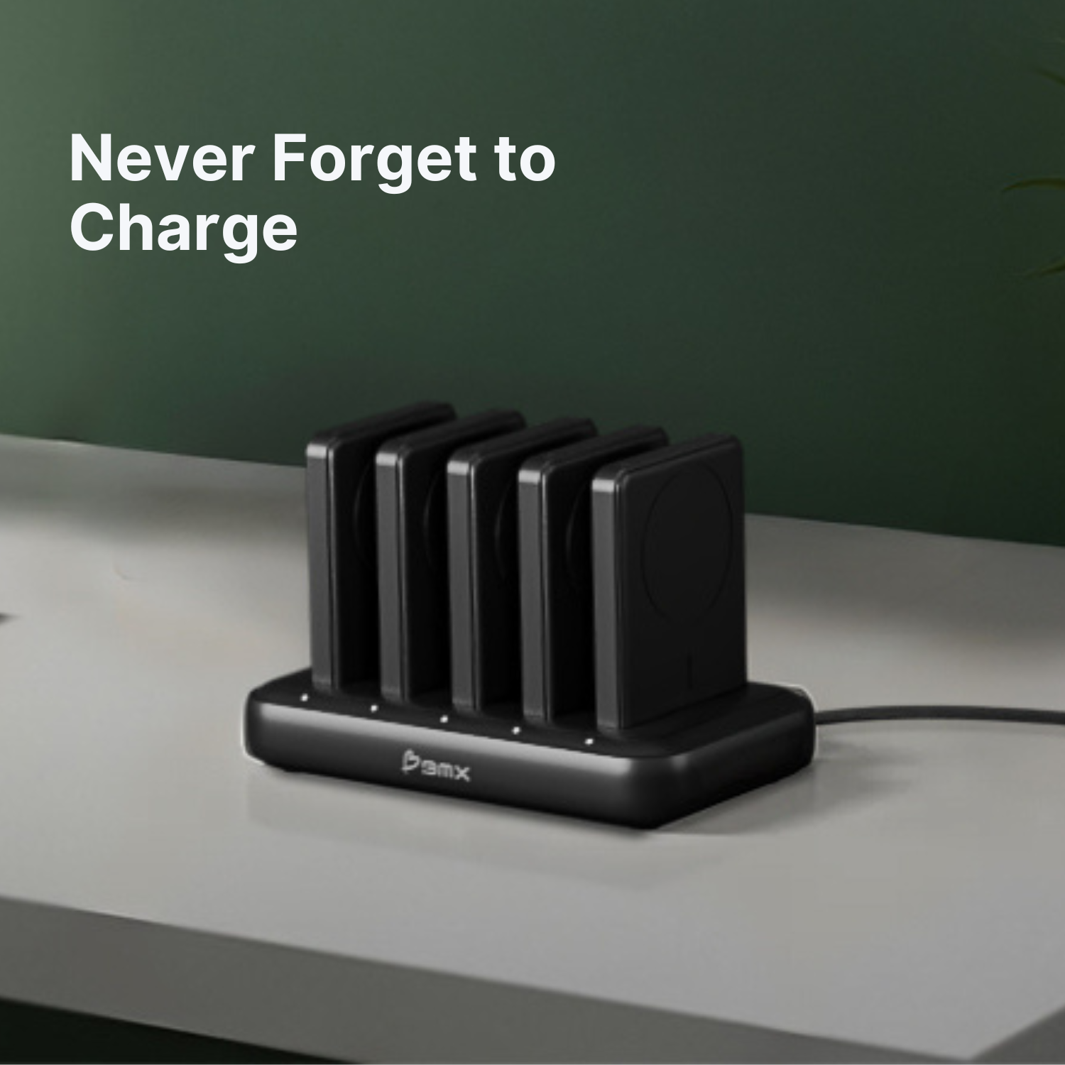 5× 10K Batteries + FREE 5‑Bay Dock