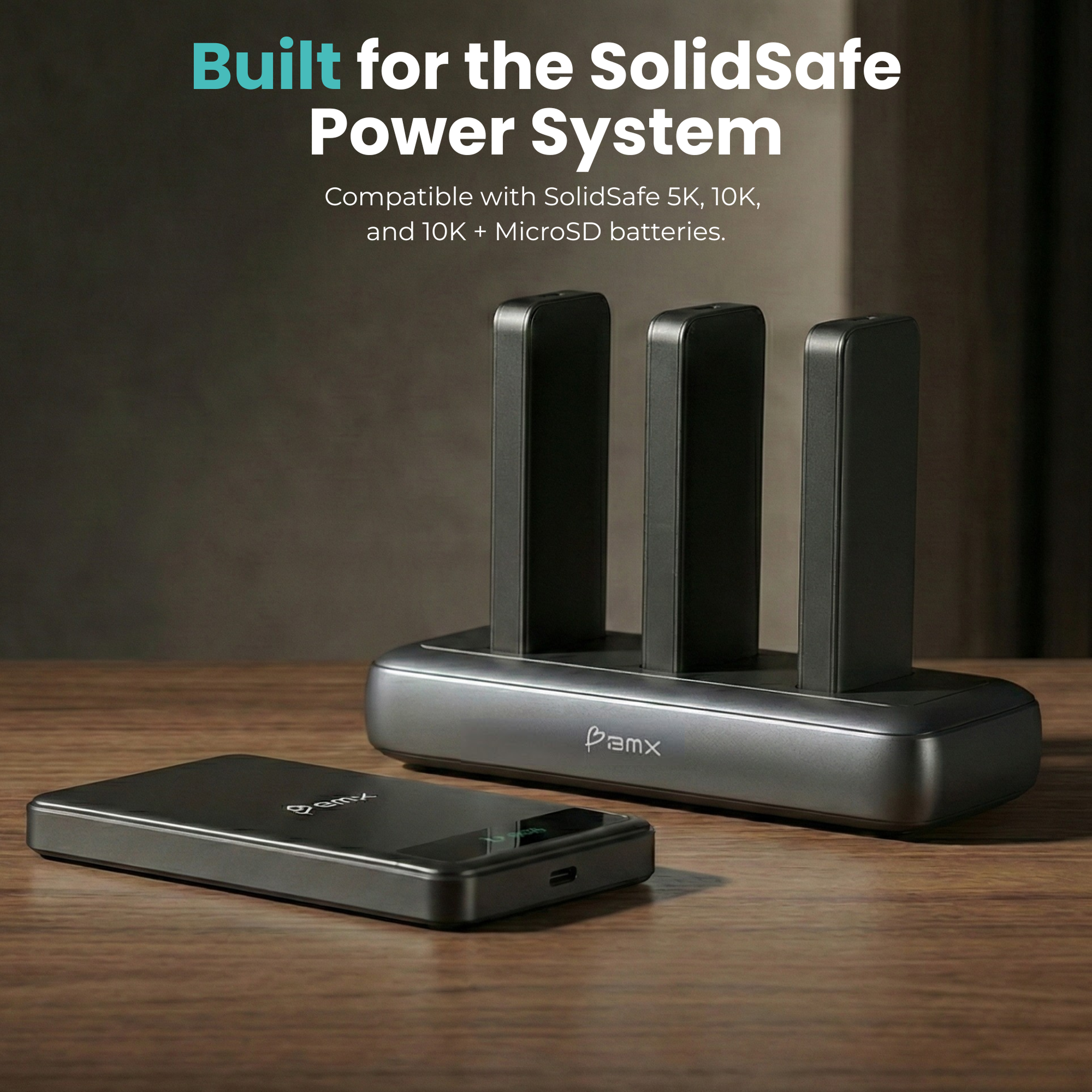 SolidSafe™ 3-Pack (5K) + Charging Dock