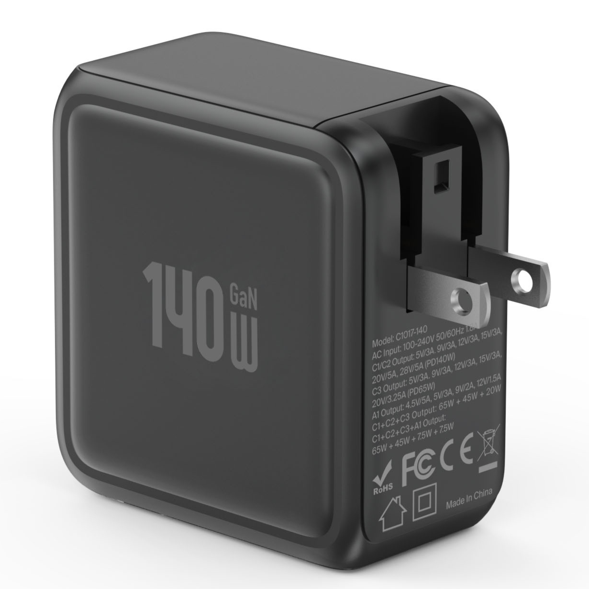 GaNSta™ 140W  Laptop Charger (4 Ports, LCD Display)