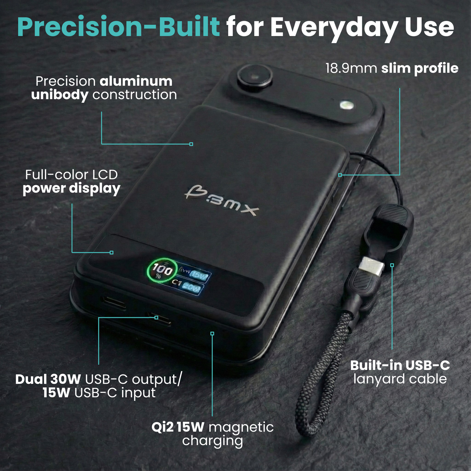SolidSafe™ 10K Solid-State Magnetic Power Bank