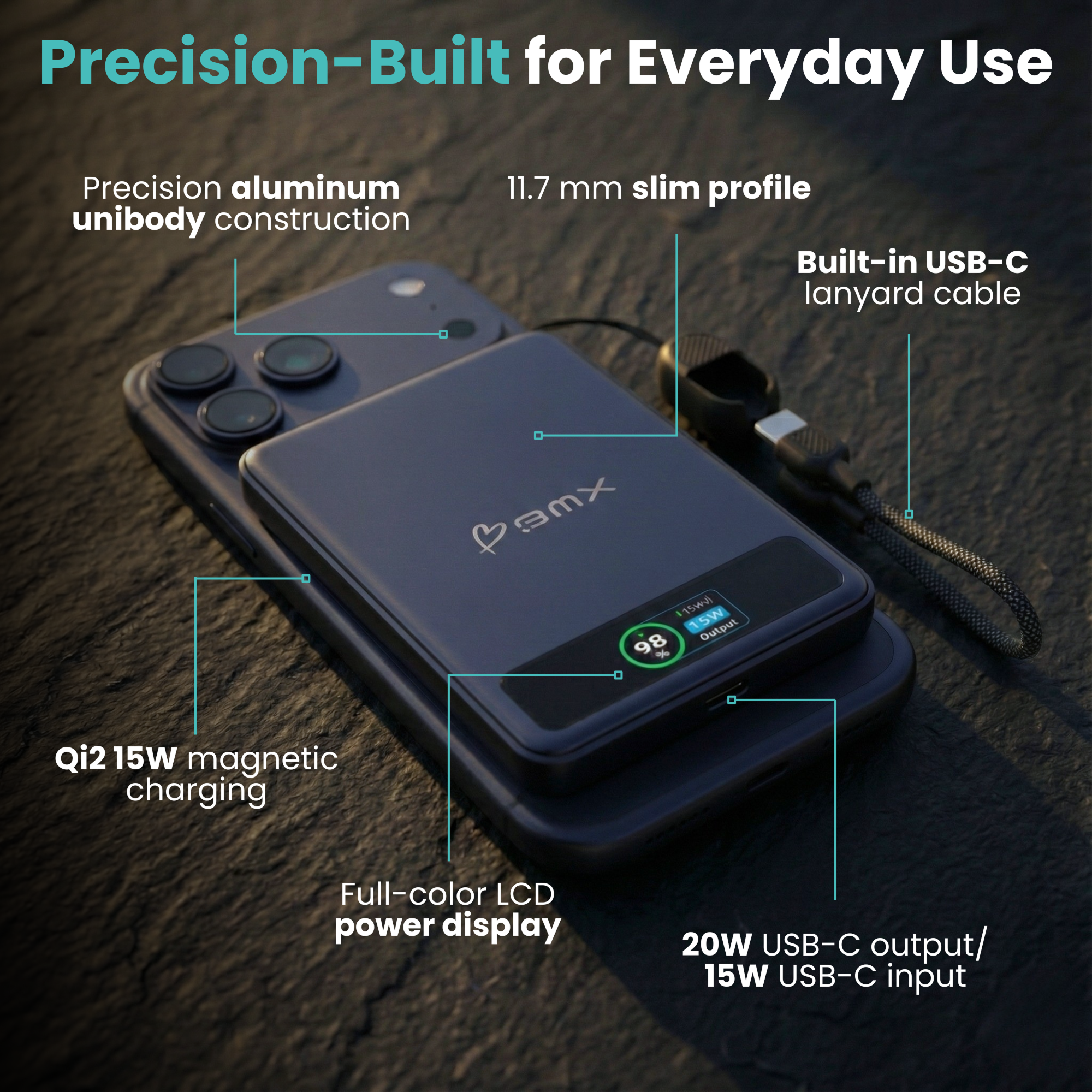 SolidSafe™ 5K Solid-State Magnetic Power Bank