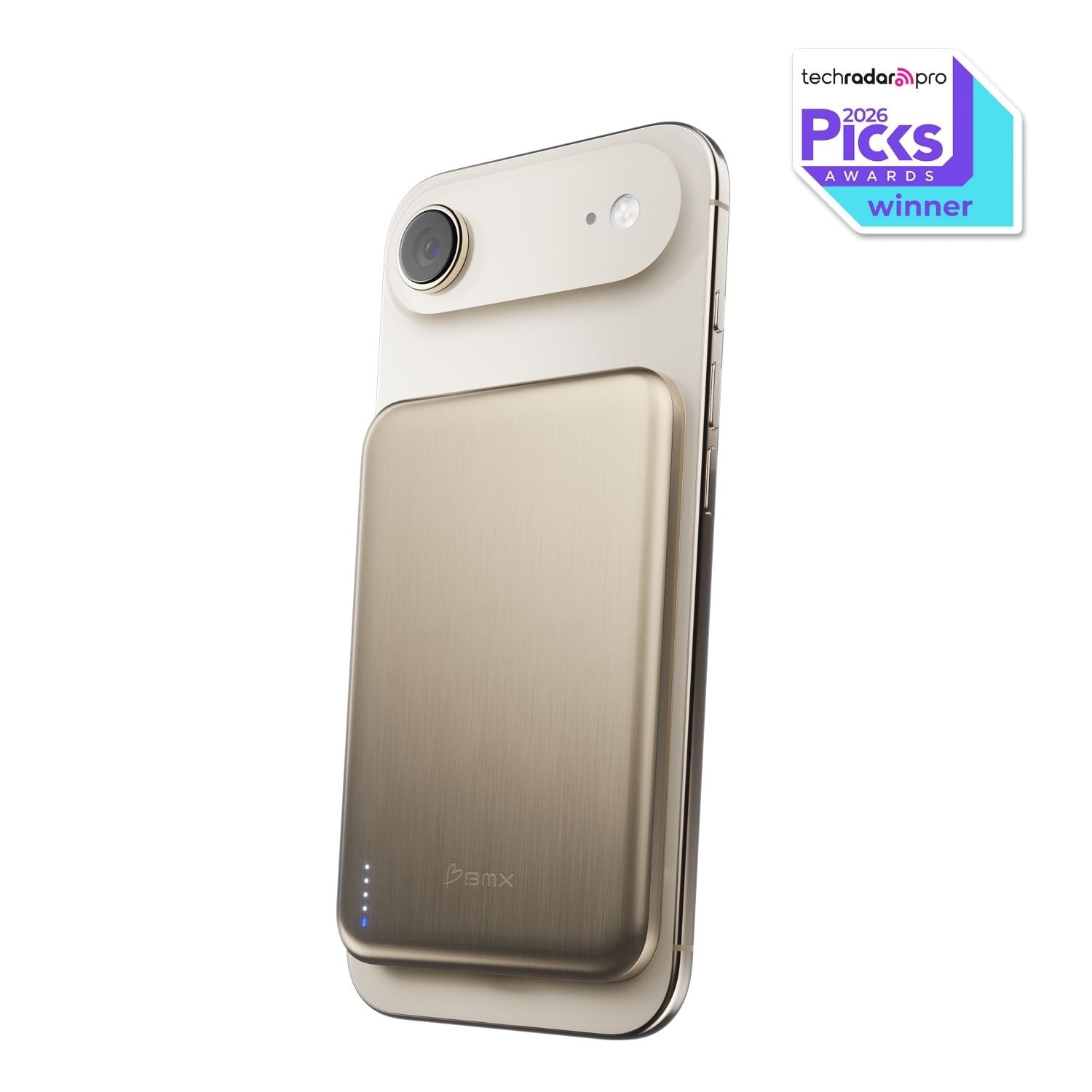 SolidSafe Air 5K Gold - 6.8mm thin solid-state magnetic power bank